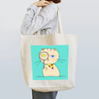 ミッキーの虫メガネとネコ Tote Bag