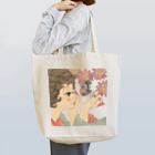 『平成少女絵』のお品物のシネラリアに浅葱斑 トートバッグ