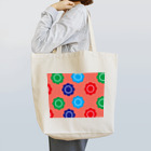 鳥式ナグの花柄 Tote Bag