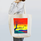 「アートとメルヘンと創作の森グッズ」のアートとメルヘンと創作の森　ノスタルジック　絵画　茜色の空　秋野あかね Tote Bag