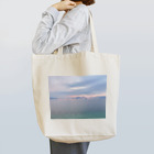 la moitié の島の朝焼け、メッセージ入り Tote Bag