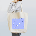 田園調布前の海と猫(青) Tote Bag