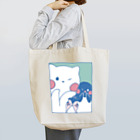 tafu tafuのかわいいポーズのしろぎんしま Tote Bag