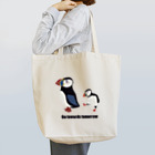 nachau7のsimple-animal40　ツノメドリ Tote Bag