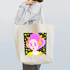 青天女AotennyoのPGC QR イエロー Tote Bag