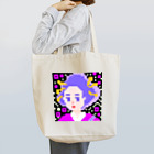 青天女AotennyoのPGC QR パープル Tote Bag