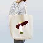 Danke Shoot Coffeeのブッシュドノエルを持ち帰る土木作業員 Tote Bag