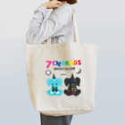 FOXY COLORSのガネゾーくんのチャクラ瞑想　ブルー Tote Bag