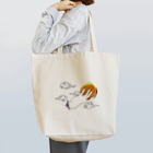 チャンドラのハンバーガーを持つ仏さま Tote Bag