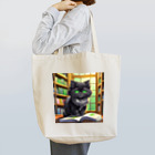 yoiyononakaの図書室の黒猫02 トートバッグ