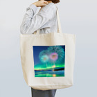 chan-takehaniのオーロラと花火の競演 Tote Bag