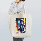 DRILLERのサイバーパンク　2次元美少女 Tote Bag