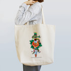ファンシーTシャツ屋の蛇と薔薇のダガータトゥーデザイン Tote Bag