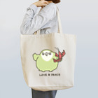 カカポのかぽぽのLOVE and PEACE Tote Bag