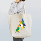 piyopiyobrandのシロハラインコたち Tote Bag