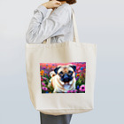 mito_happyの花畑とパグ Tote Bag