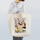 ハートのおちり❤︎こじろうの桜とコギバッグ Tote Bag