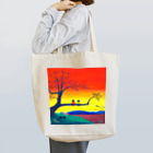 「アートとメルヘンと創作の森デザイングッズ」のアートとメルヘンと創作の森　ノスタルジック　絵画　茜色の空　秋野あかね Tote Bag