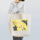 Musashi和柄Shop 【Japanese pattern】の鶴亀紅白梅トートバッグ Tote Bag