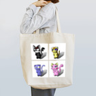 黒猫の鍵尻尾の猫しゅーごー！ Tote Bag