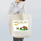 ジルトチッチのデザインボックスの2019亥年の猪のイラスト年賀状イノシシ Tote Bag