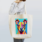 Nananas_webyasanのカラフルアートなお犬 Tote Bag