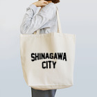 JIMOTOE Wear Local Japanの品川区 SHINAGAWA CITY ロゴブラック Tote Bag