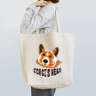 SantaClodaのコーギーズヘッドのコーギーマスクロゴ Tote Bag