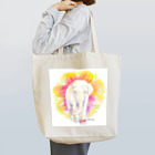 Hi*roomの水彩画で優しいいきものシリーズ！アジアゾウ Tote Bag