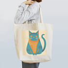 ミリススタイルの微笑みかけるネコ Tote Bag