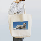 冬の底の猫と青空 Tote Bag