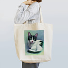 ユキ・エスのキャットアートハチワレくん Tote Bag