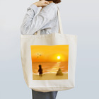 ひじりやノエルの海に沈む夕陽【風景】 Tote Bag