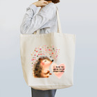 168designの愛を振り撒くハリネズミ Tote Bag