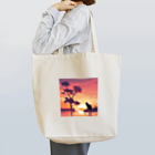 nekonoomotyaの夕日と猫 Tote Bag