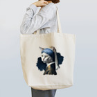 Hamidusのパールイヤリングをした猫- Vermeerの笑える絵画 Tote Bag