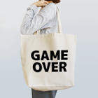 TOKYO LOGOSHOP 東京ロゴショップのGAMEOVER-ゲームオーバー- Tote Bag