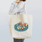 イケガメ シノの草の上の動物達 Tote Bag