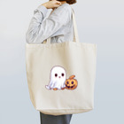 Vasetti_pressの可愛いおばけとカボチャ Tote Bag