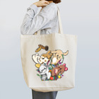 TAKUMIのもっちゃんと仲良しうさぎ4人組デザイン Tote Bag