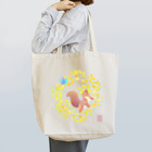 月の隠れ家のミモザリース Tote Bag