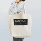 ryo watanabe | 渡辺竜の「happy Ox」タイポグラフィ Tote Bag