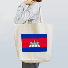 お絵かき屋さんのカンボジアの国旗 トートバッグ