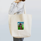 キリンのいる風景のキリンの肖像 トートバッグ