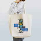nidan-illustrationの“BLUE POWER” トートバッグ