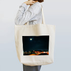 ため息のひらめきのThe moon floating on SHINKO Pier.(gray) Tote Bag