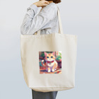 ネコのお部屋の絵を描くネコ Tote Bag