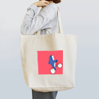 柑橘類のハーレーに乗るメガロドン Tote Bag