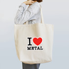HachijuhachiのI LOVE METAL Tote Bag