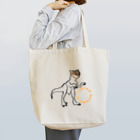 LsDF   -Lifestyle Design Factory-のチャリティー【ニャンコダイナソータイプⅡ】 Tote Bag